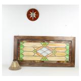 Salvaged Antique Stained Glass Window