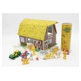 Vintage Rolling Acres Pressed Tin Litho Toy