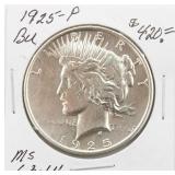 1925-P BU Silver Peace Dollar Coin