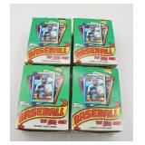 (X4) 1990 TOPPS MLB Trading Card Boxes FULL