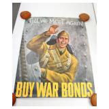 US Government 1942 BUY WAR BONDS Poster