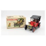 Vintage Japan Mystery Action Veteran Car Tin Toy