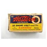 (50) Rounds Western Cartride Co. 32 Short Colt