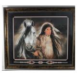 Original Maija Framed Western Oil Painting