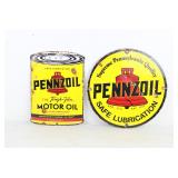 (2) Pennzoil Motor Oil Porcelain Signs
