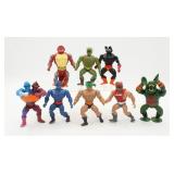 Lot (8) Vintage He-Man MOTU Action Figures
