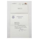 Signed J. Edgar Hoover FBI Letter