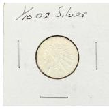 Golden State 1/10 OZ Silver Indian Round