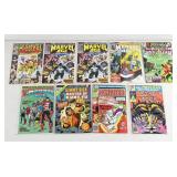 Lot of (9) Vintage 50 Cent Comic Books