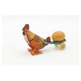 Vintag Tin Litho Russ Berrie Chicken & Egg Toy