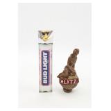 Schlitz & Bud Light Beer Tap Handles