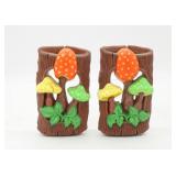 VIntage Mushroom Cottage Core Wall Plaques