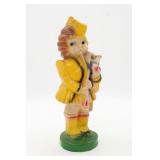 Vintage Large Carnival Chalkware Bagpipe Girl
