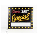 Vintage KCS Lighted COORS SPECIAL Bar Sign - Works