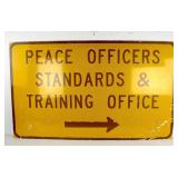 Peace Officers Standards & Training Office Sign