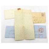 (4) 1800's Boston Stamp New Hampshire Letters