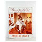 Vintage Canadian Club 'Your Dad Drank It' Bar Sign