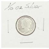 APMX 1/10 OZ Silver Mercury Round