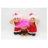 (3) Vintage Trolls Figurines