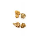 (4) Natural Gold Nuggets Nome, AK 2.1 Grams