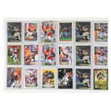 (18) Davis & Sharp Broncos Football Trading Cards