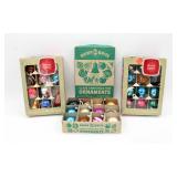 Vintage Shiny Brite Christmas Ornaments w/ Boxes