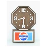 Vintage Pepsi Cola Soda Shop Advertising Clock