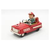 1950's Rare Vintage Nomura Fire DEPT Tin Litho Toy