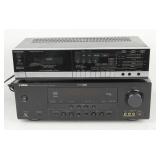 YAMAHA Receiver & Magnavox Cassette Deck