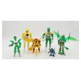 Vintage Bandai Power Ranger Toy Action Figure Lot