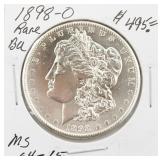 1898-O BU Morgan Silver Dollar Coin RARE