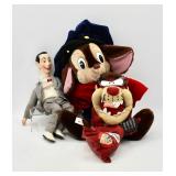 Vintage PEEWEE Taz & Fievel Mousekewitz Toys