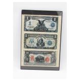 Framed US Antique Currency Print
