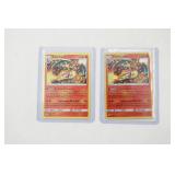 (2) Sun & Moon Pokemon Charizard Cards