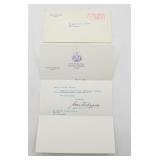 Signed Nelson A. Rockefeller Sympathy Letter