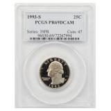 1993-S PCGS PR69DCAM Washington Quarter Proof