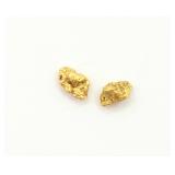 Natural Australian Gold Nugget Specimens 1.0 Gram
