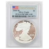 2010-W American Silver Eagle Coin PR70DCAM