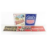 (5) Metal Contemporary Advertising Signs