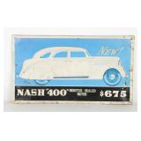 AAA Nash '400' Salesman Advertising Sign