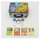 Tin of TCG Pokemon Cards w/ Halos