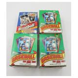 (X4) 1990 & 1993 TOPPS MLB Trading Card Boxes FULL