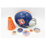 Vintage Denver Broncos Football Memorabilia Lot