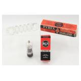 Vintage PYREX Insulator & RCA Tube w/ Orig Boxes