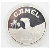 1 OZ .999 Silver 1993 Camel Cigarettes Round