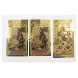 (2) 1/2 Florida & 1 Wyoming Goldbacks 2 Total