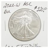 2022-W BU American Silver Eagle Dollar 1 OZ
