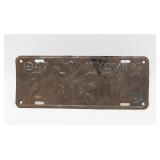 1947 Wyoming License Plate Laramie County