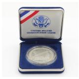 1987 Silver US Constitution 1 Dollar Coin