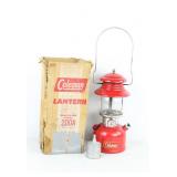 Red Coleman Model 200A Gas Lantern w/ Box